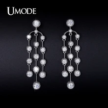 UMODE Imitation Diamond Dangle Earrings For Women Jewelry Fashion 2016 Newest CZ Boucle D’Oreille Femme Christmas Gifts AUE0232