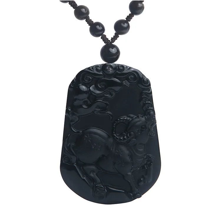 black obsidian stone necklace black obsidian stone necklace