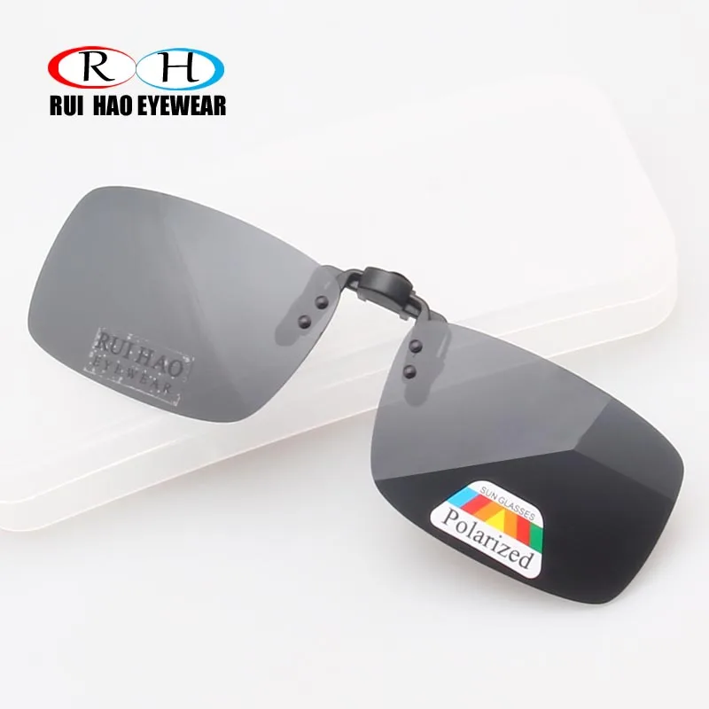 

Grey Polarized Sunglasses Clip on Aviate Driving Sun Glasses Spectacles UV400 Goggles Eyeglasses Unisex Fashion Glasses Clip