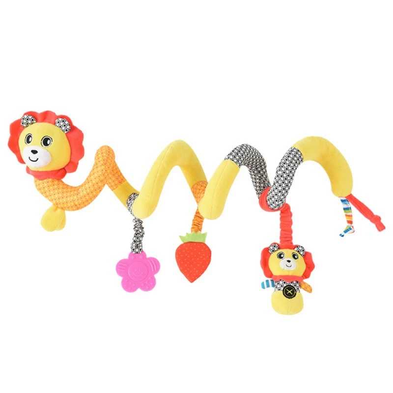 

Baby Cartoon Stroller Rattles Hanging Cute Plush Animals Bed bell