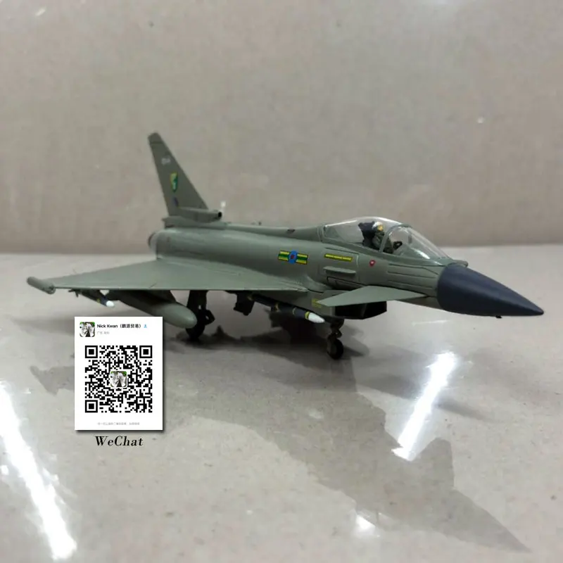 AMER 1/100 масштаб военная модель игрушки евроистребитель Тайфун EF-2000 истребитель литой металлический самолет модель игрушки для сбора, подарок