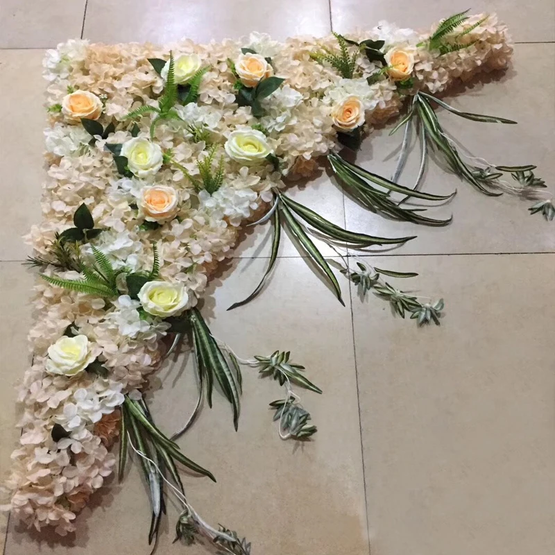 1 Набор, 120 см, европейский стиль, сделай сам, свадебное украшение, сценический искусственный цветок, настенная АРКА, Шелковая Роза, пион, растение, смешанный дизайн, цветок, стена - Цвет: style 1  1.2mx1m