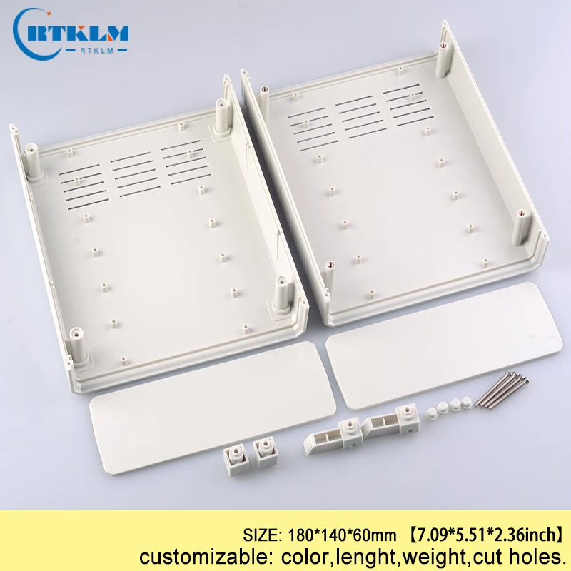 ABS пластиковый корпус для оборудования размещаемого на открытом воздухе управления коробка diy пластиковый настольный измерительный прибор корпус распределительная коробка 180*140*60 мм