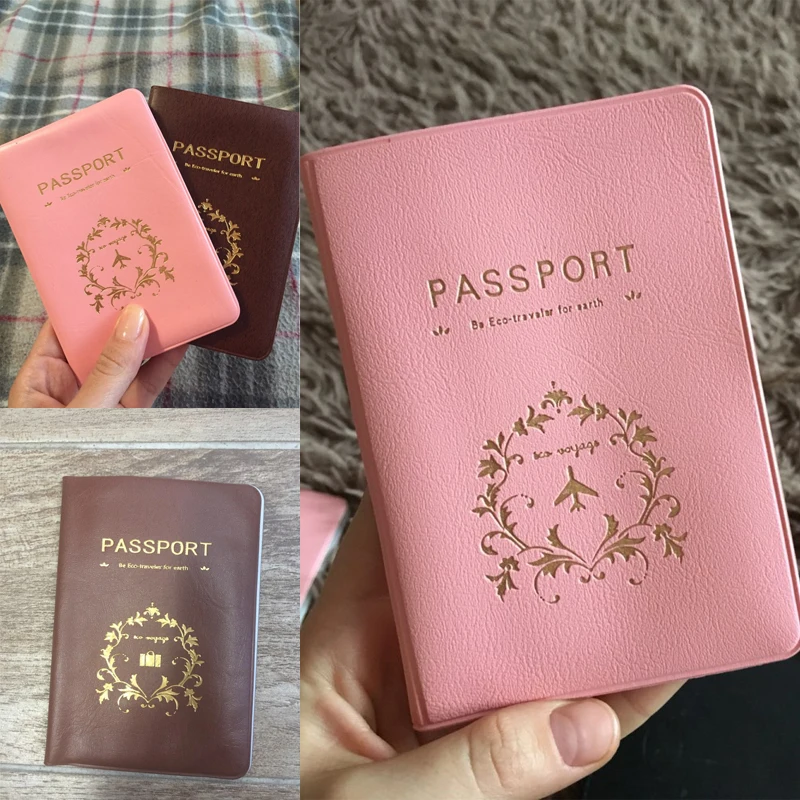 Новая мода пары Обложка для паспорта путешествия в деловом стиле, для паспорта держатель карты из ПВХ/держатель для удостоверения личности-паспорт посылка