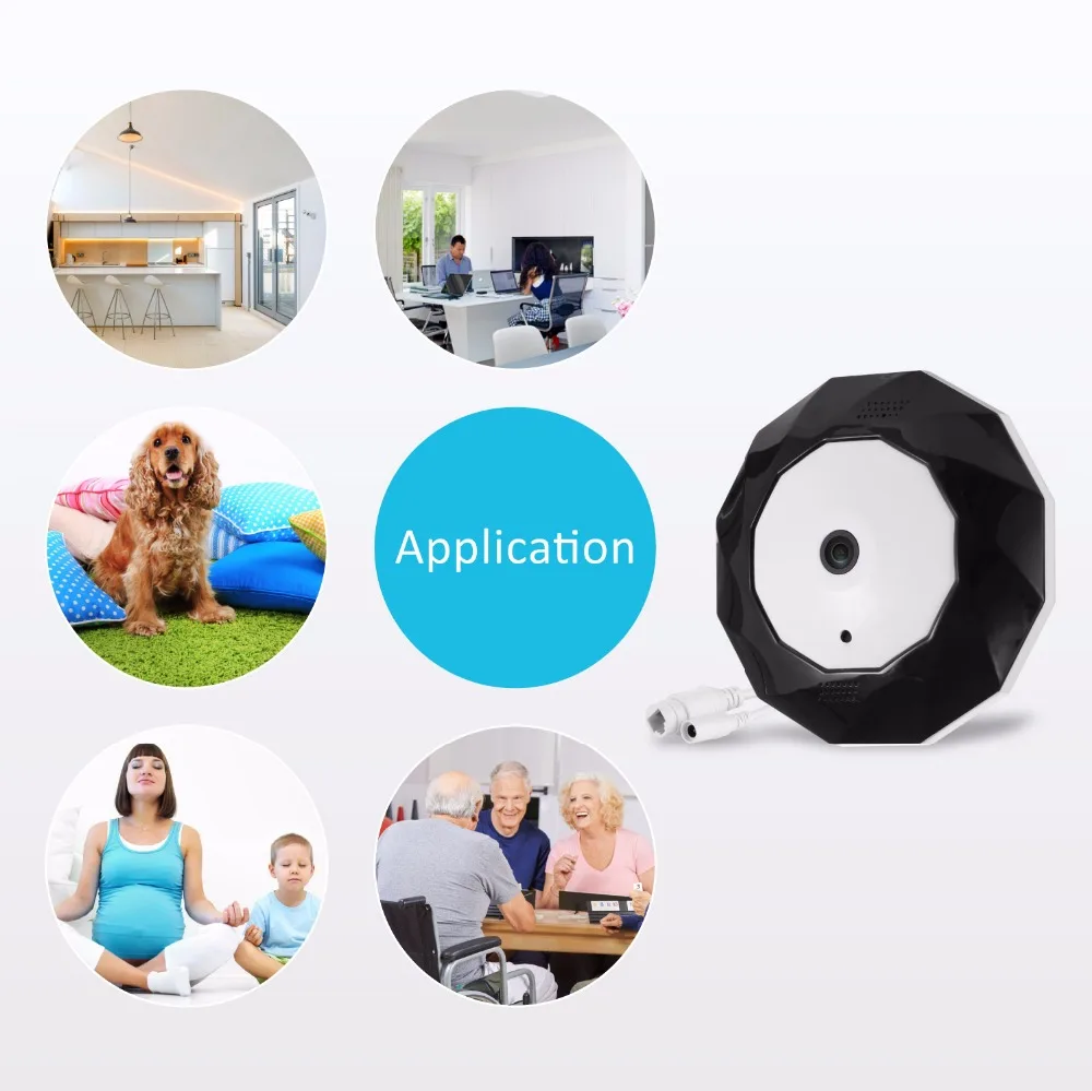 IP камера SANNCE 360 МП панорамная Wifi|ip camera 360|wifi security cameravideo ip |
