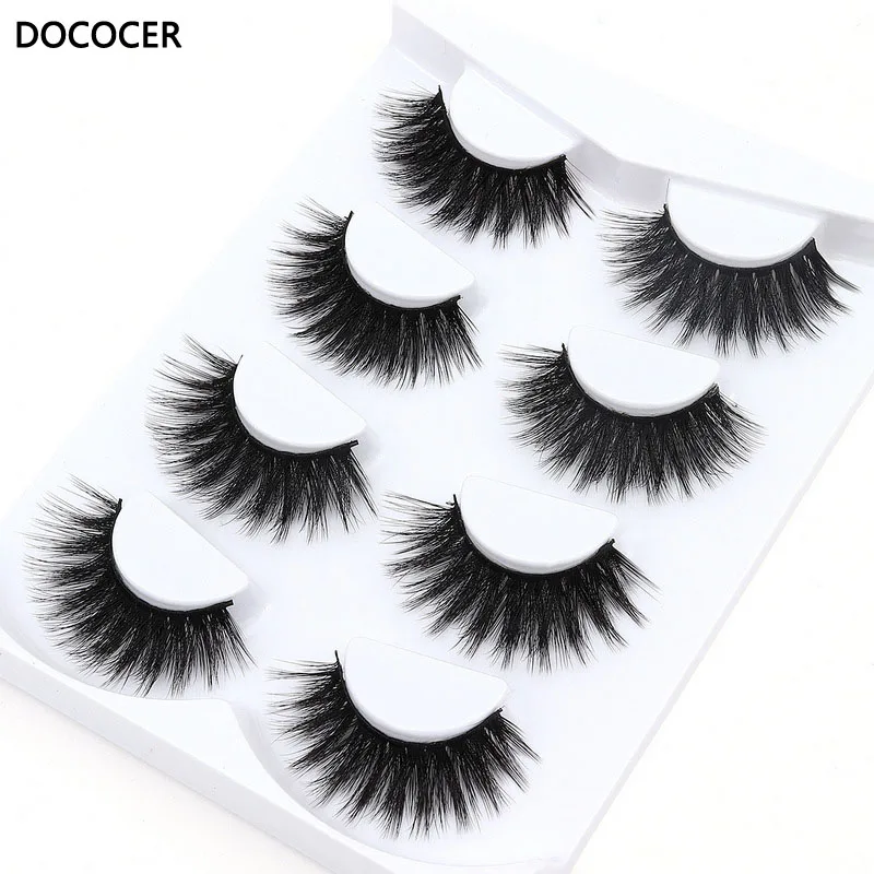 

4 pairs/box 3D Fake eyelashes Natural Long mink False eyelashes Dramatic mink Lashes Makeup Extension Eyelashes beautiful