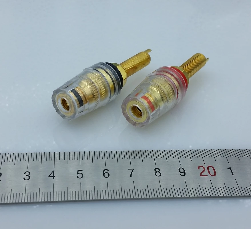 

Gold-plated copper Lengthen Terminals 4mm socket banana binding post for speaker box 2pcs/lot
