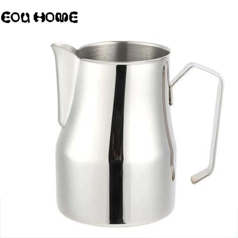 350 مللي دائم الفولاذ المقاوم للصدأ الحليب أباريق سحب زهرة كوب القهوة Frother الايطالية اتيه Coffeeware المنزلية مقهى الحليب رغوة أدوات