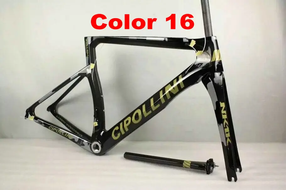 Clearance 2018 New Color Cipollini NK1K 3K or 1k T1100 Carbon Bike Frame Matte Glossy carbon fiber road bike frames blue black yellow fluo 32