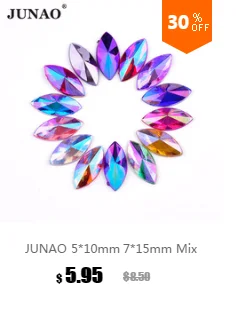 JUNAO 18*25 мм шитье смешанных цветов Большой размер Стразы в виде капли прозрачные большие стразы аппликации с плоской задней частью акриловый кристаллический камень для DIY
