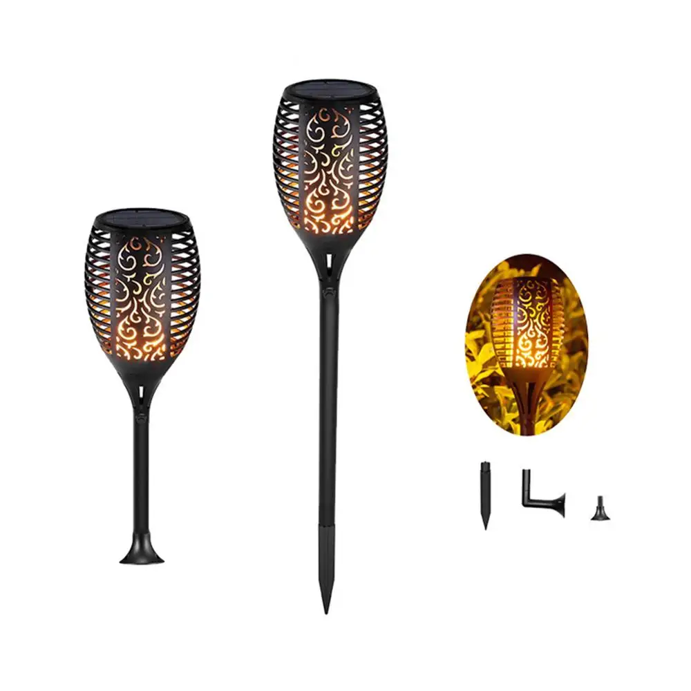 

1Pc Solar Flame Lamp Flickering Waterproof LED Garden Decoration Landscape Light Lawn Lamp Path Lighting Torch Light Spotlight