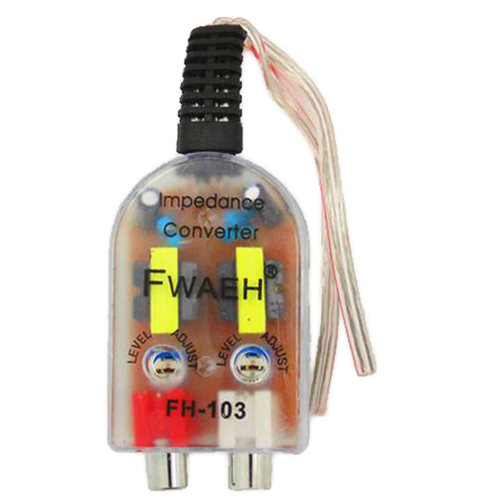 High to Low Car Converter Speaker to RCA Line Hot Selling High Quality