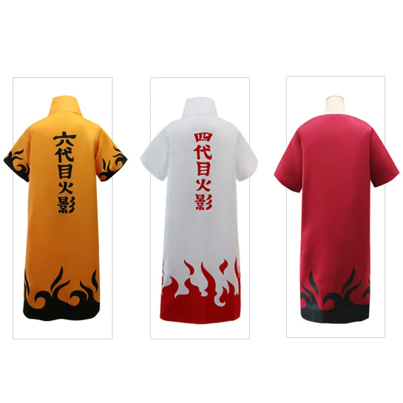 Наруто Косплей Аниме костюмы 4 Yondaime Hokage Namikaze Минато мантия Униформа повязка на