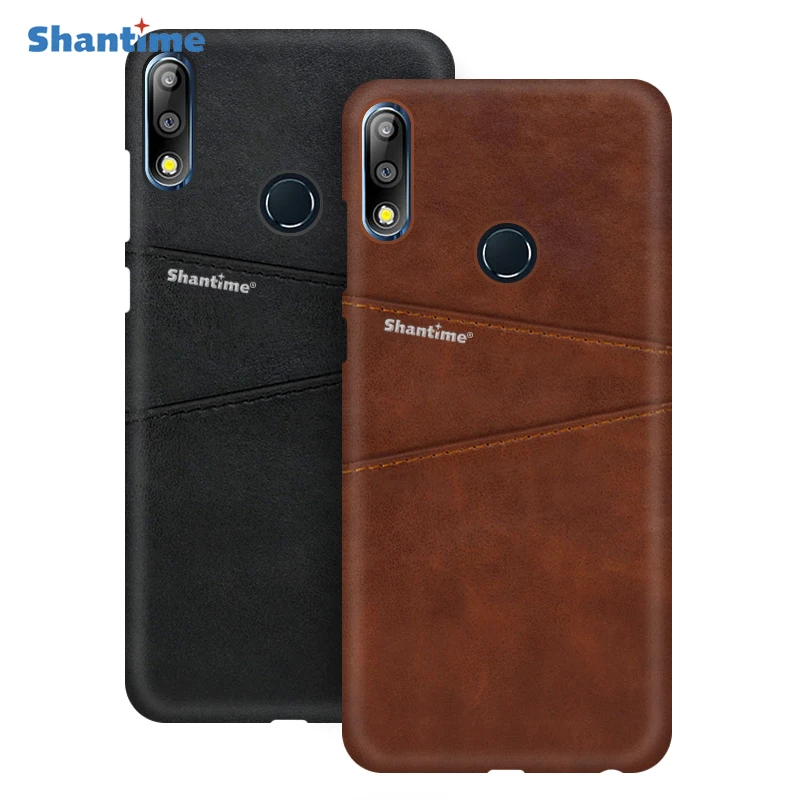 

Leather Back Cover For Asus Zenfone Max Pro M2 ZB631KL Phone Case For Asus Zenfone Max M2 ZB633KL Card Slot PU Leather Case