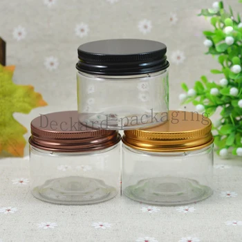 

50pcs/lot 40g empty cosmetic hand cream PET jars ,40ml cream containers for cosmetics packaging,40g empty plastic bottles lids