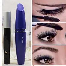 Макияжа водостойкая черная тушь волокно удлиняющая, подкручивающая ресницы Длина 2 шт./компл