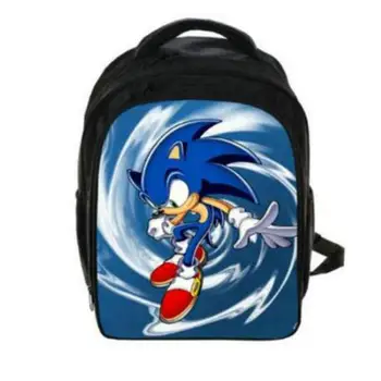 

13 Inch Anime Sonic Super Mario Backpack Students School Bags Boys Girls Daily Backpacks Children Bag Kids Best Gift Backpack
