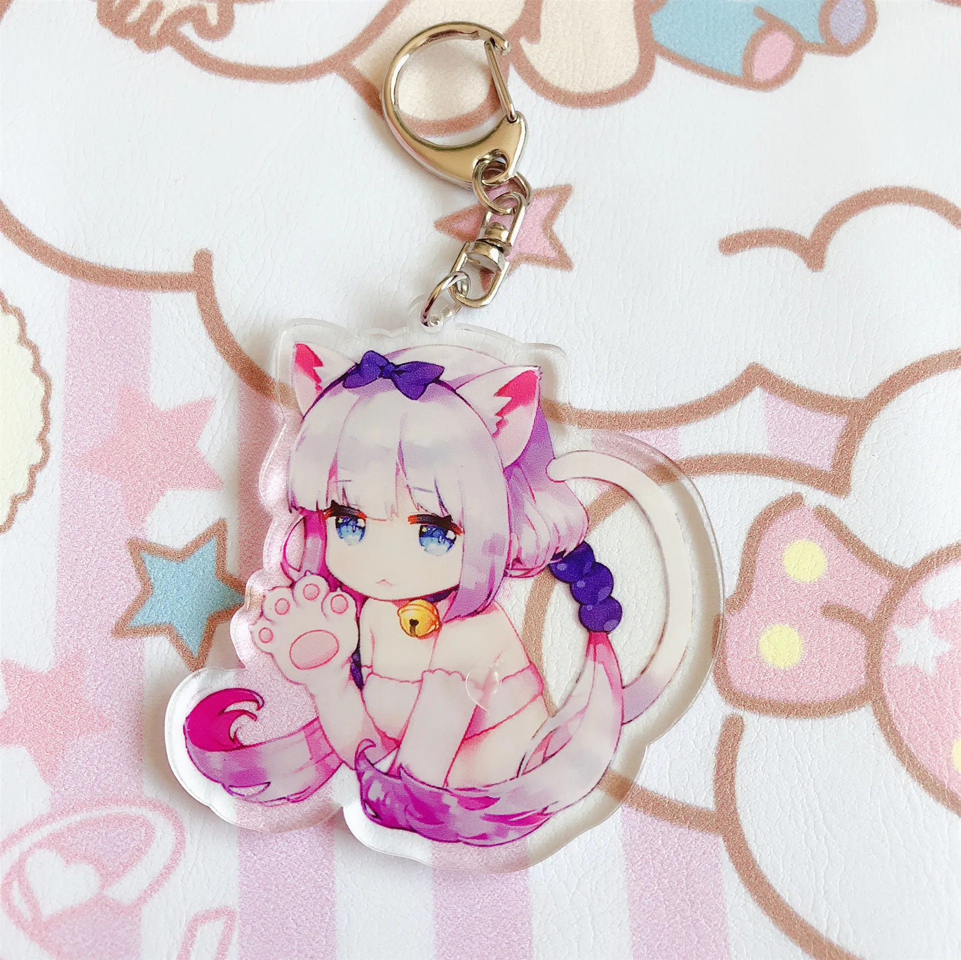 Брелок Miss Kobayashi's Dragon Maid в японском аниме брелок для ключей с мультяшным рисунком