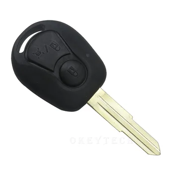 

2 BUTTONS REMOTE CAR KEY SHELL FOR SSANGYONG ACTYON KYRON REXTON UNCUT BLADE AUTO KEY FOB COVER CASE REPLACEMENT