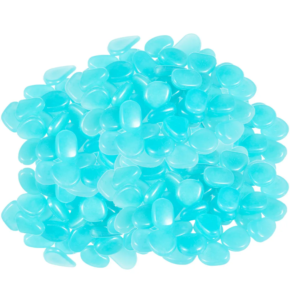 50Pcs Glow in the Dark Garden Pebbles Glow Stones Rocks for Walkways Garden Path Patio Lawn Garden Yard Decor Luminous stones