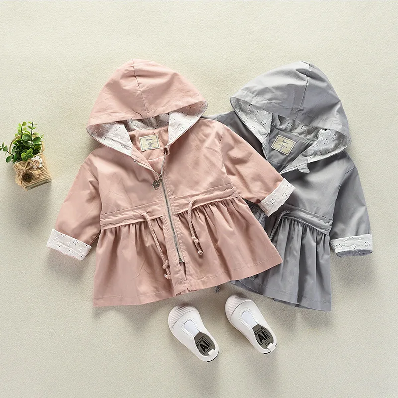 

Kid Clothes Coats Jackets For Girls 2018 New Brand Children For Girls Clothes Cartoon Print Outerwear Hooded For 1-2-3Y