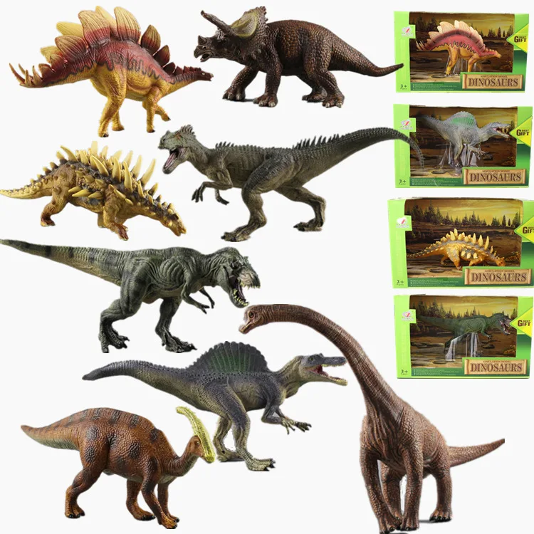 

Estartek Solid Simulation Stegosaurus, Acanthosis Allosaurus Tyrannosaurus Rex Collection Action Figure for Fans Holiday Gift