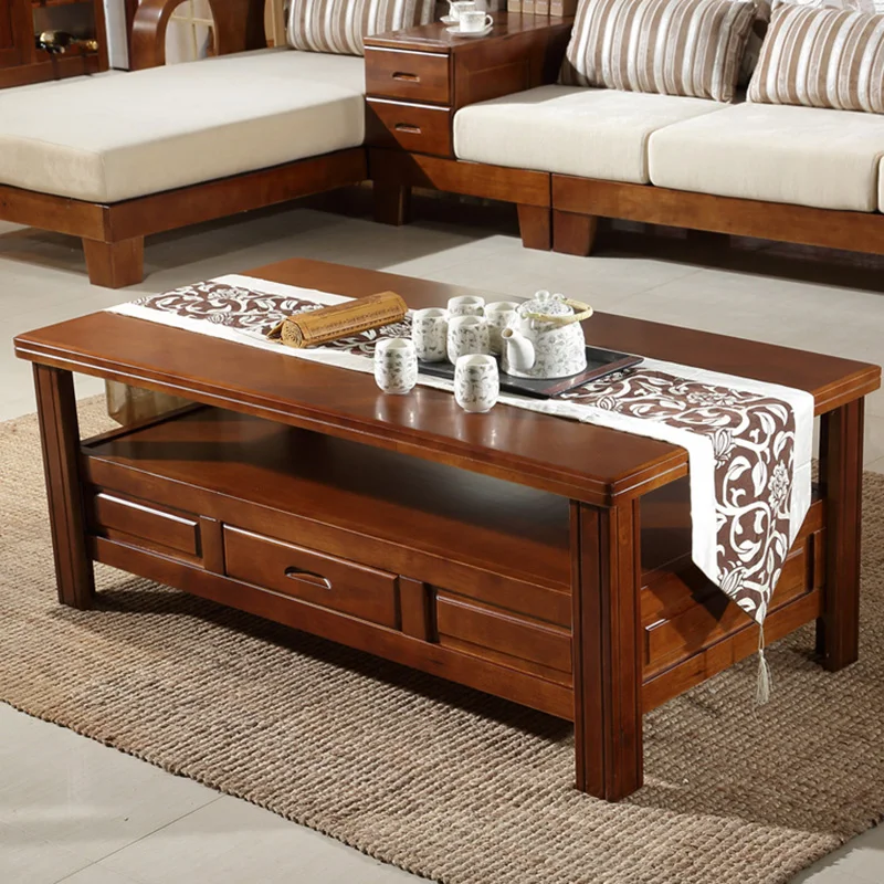 Furniture living room Solid wood Corner Storage sofa