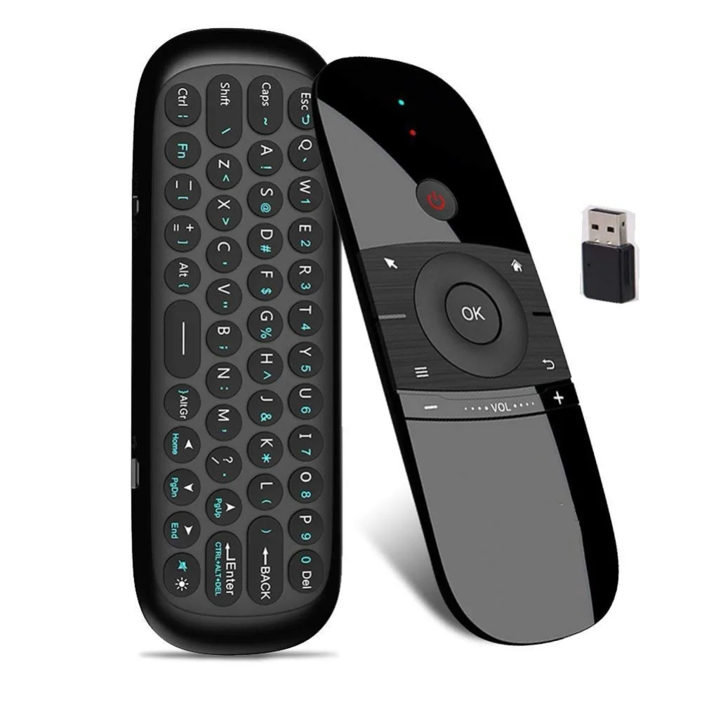 

New Original W1 Fly Air Mouse Wireless Keyboard Mouse 2.4G Rechargeble Mini Remote Control For Smart Android Tv Box Mini Pc