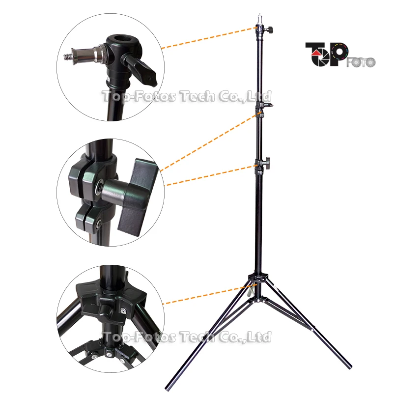  ALUMOTECH 7.2 Foot Air Cushion Stand Tripod For Camera Video Studio Camera LED Light Photography Su