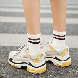 Спортивные носки для девочек скейтборд улица аксессуары для обуви высокое качество женские носки в полоску 3 пары Оптовая Продажа