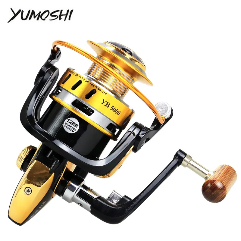 YUMOSHI YB الغزل الصيد بكرة 5.5: 1 المعادن 12BB حدَّافة الكارب الصيد Baitcasting الطاقة معالجة البحر بكرة الكارب الصيد بكرة YUMOSHI YB الغزل الصيد بكرة 5.5: 1 المعادن 12BB حدَّافة الكارب الصيد Baitcasting الطاقة معالجة البحر بكرة الكارب الصيد بكرة