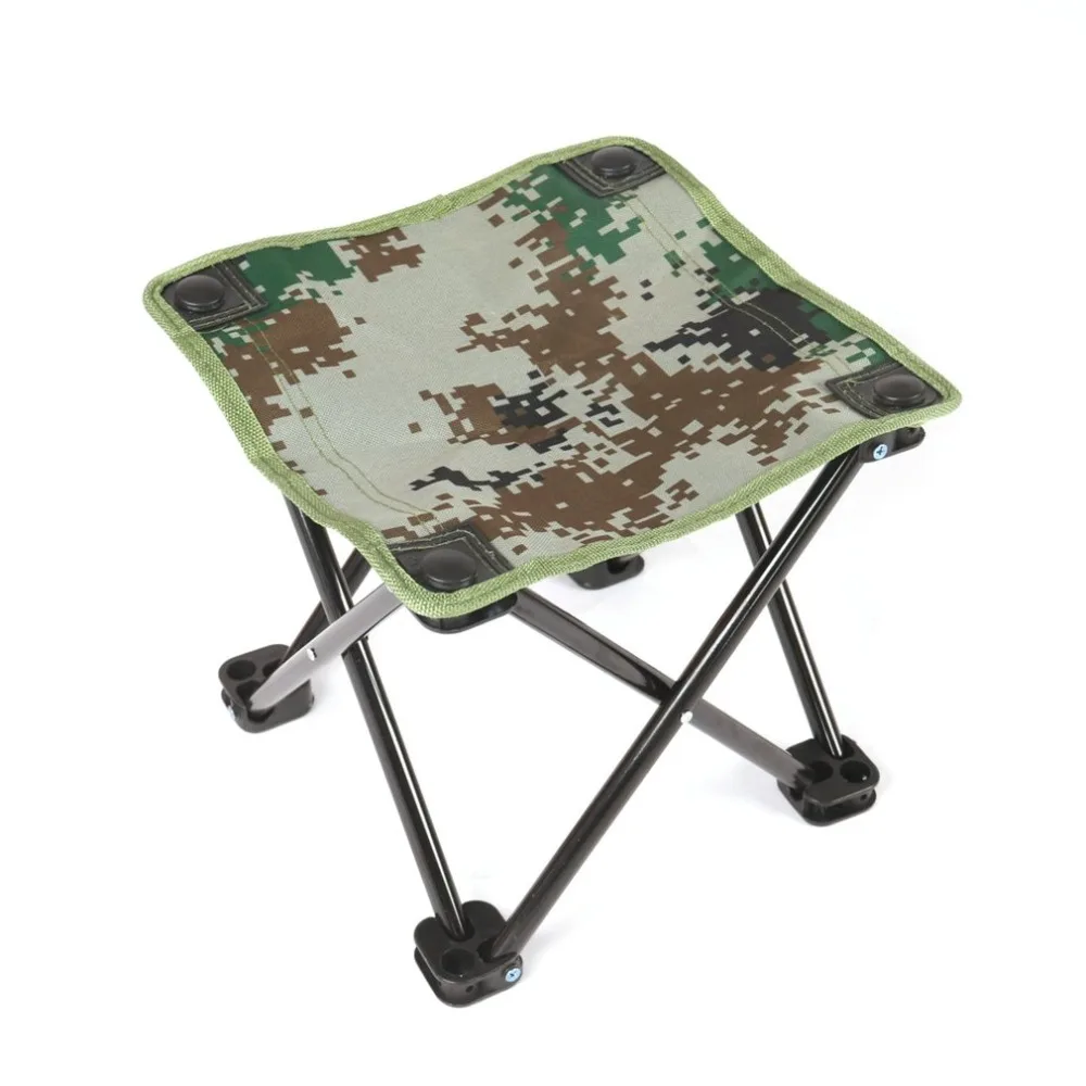 Ultralight Aluminum Alloy Foldable Four Corners Chair Camouflage