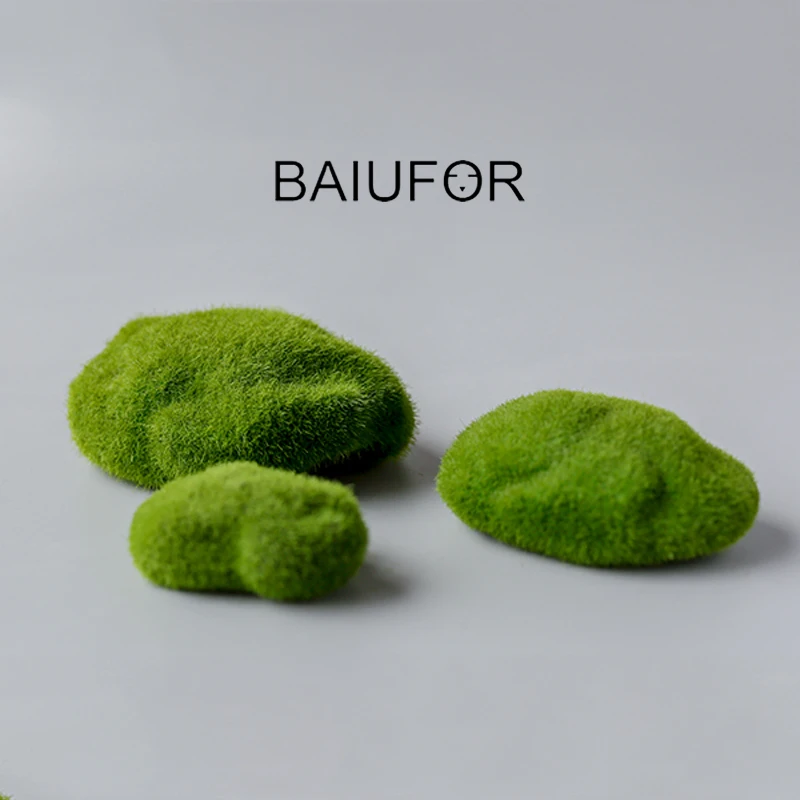 BAIUFOR флокирующий мох каменная модель из пенопласта сказочные садовые миниатюры