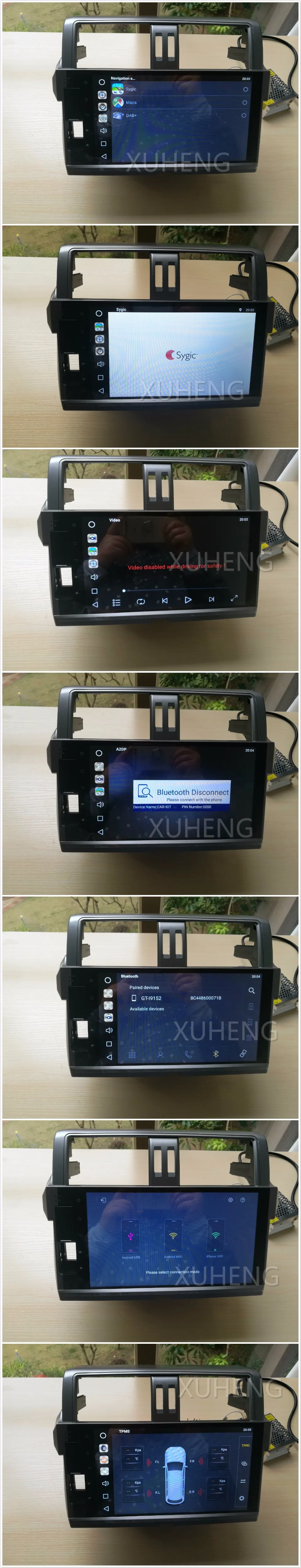 Excellent 32G 4GRam 10.2" Android 9.01 Car Audio for TOYOTA PRADO 150 2014 2015  Headunit Stereo Video GPS Navi Multimedia Monitor Radio 3