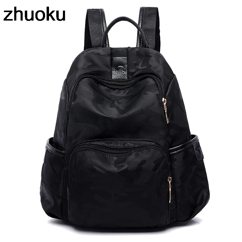 

School Backpack for Teenage Girl Mochila Feminina Female Backpacks Nylon Waterproof Casual Laptop Bagpack Female Sac A Do