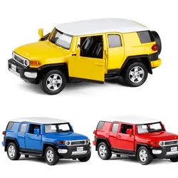 1:32 Toyota FJ Cruiser автомобиль модель Отлитая под давлением металлический сплав модель автомобиля игрушка отступить звук и свет без коробки для