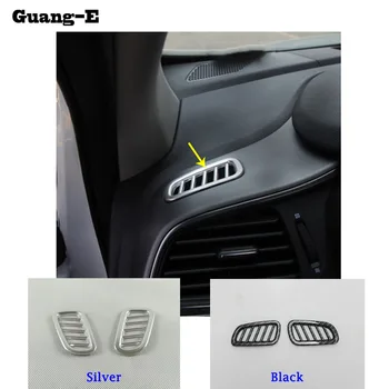 

For Renault Kadjar 2016 2017 2018 2019 Car Front Air Conditioning Outlet Vent Styling Garnish Cover Frame Lamp Trim 2pcs