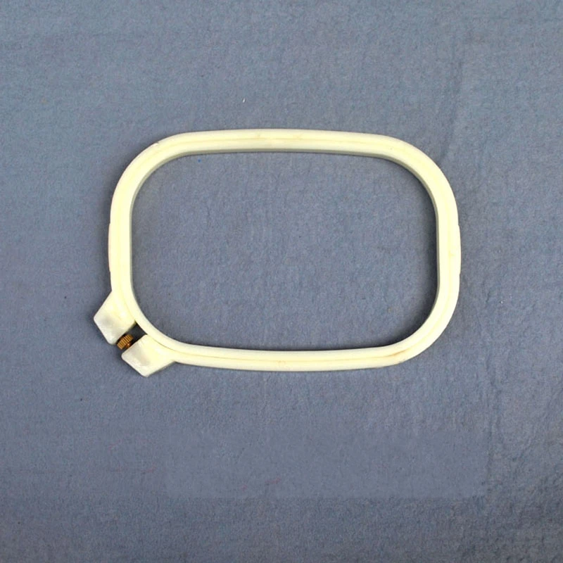 Mini 10*15cm Rectangle Embroidery Hoop Plastic Hoops Ring Hand Cross Stitch Square frame