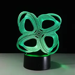 Абстрактный Новый 3D лампы дистанционного сенсорный цветной 3D ночник творческие подарки luminaria-де-меса Беспроводной Настольные лампы