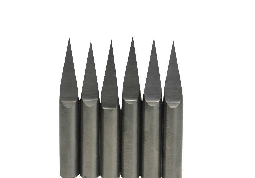 5x 90° 6mm SHD 0.2mm CED Carbide Pyramid Engraving Bits CNC Router Tool