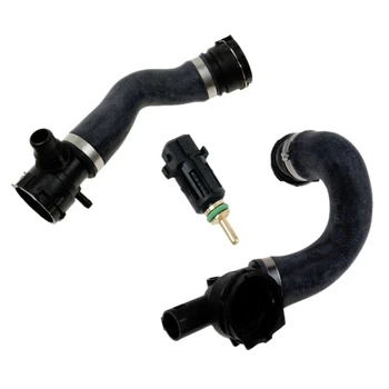 

Automotive Upper + Lower Radiator Hose Set with Temp Sensor Aka Fan Switch for Bmw