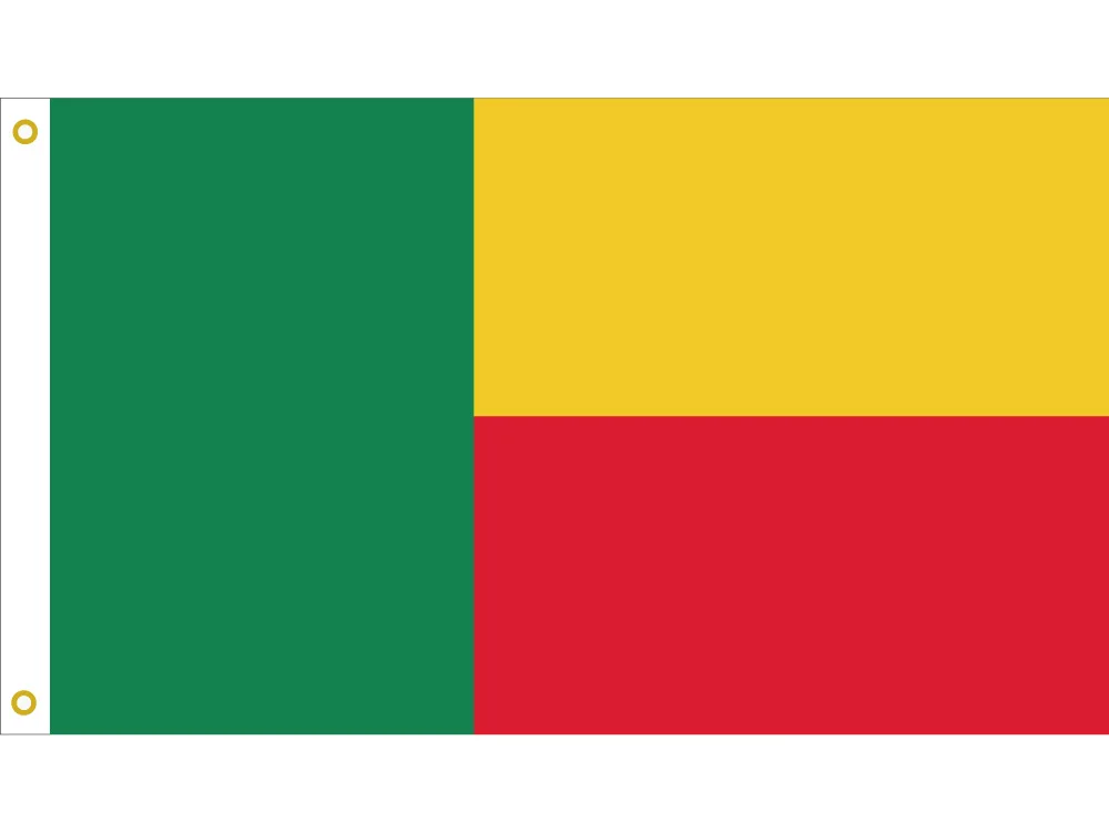 

Benin National Flag 90*150cm 60*90cm 40*60cm flying hanging flag 15*21cm Hand Flag 3*5 Feet Printing Polyester Flag