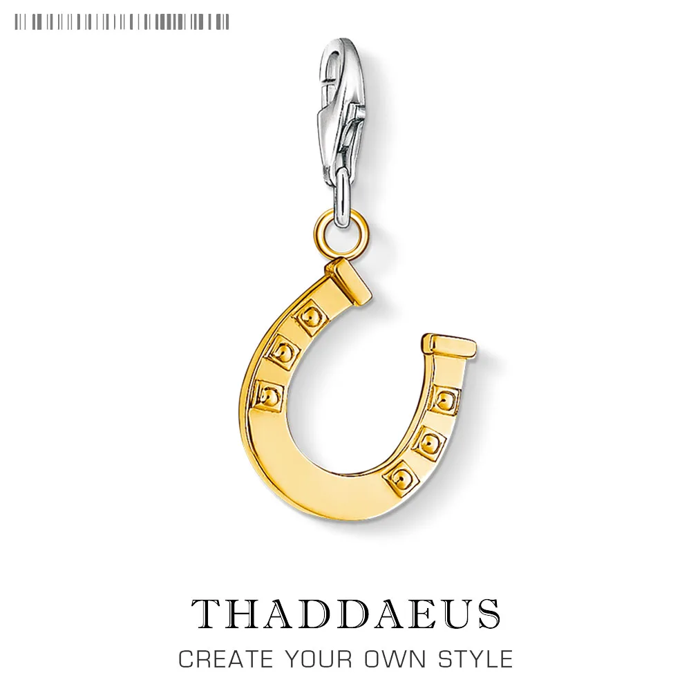 

Lucky Silver Horseshoe Charm Pendant Women Men Good Luck Jewelry 925 Sterling Silver Gift Fit Bracelet Necklace Choker Colar