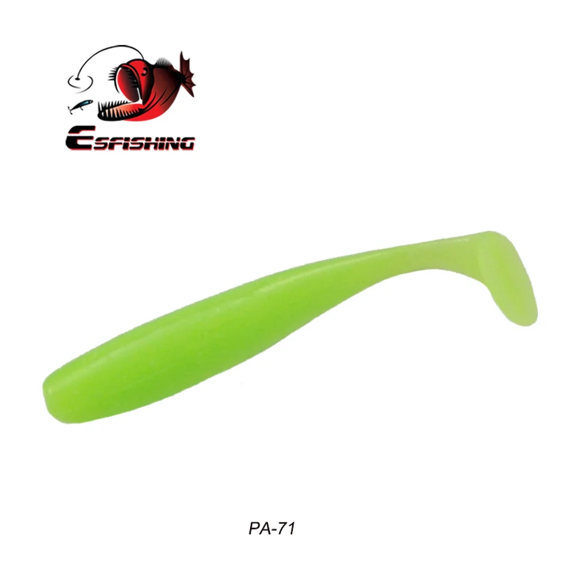 Esfishing рыболовные приманки мягкие crazy Easy shiner Shad 50 мм 0,8 г 20 шт. мягкие приманки флэш-воблер Карп весло для рыбалки хвост Iscas - Цвет: PA71