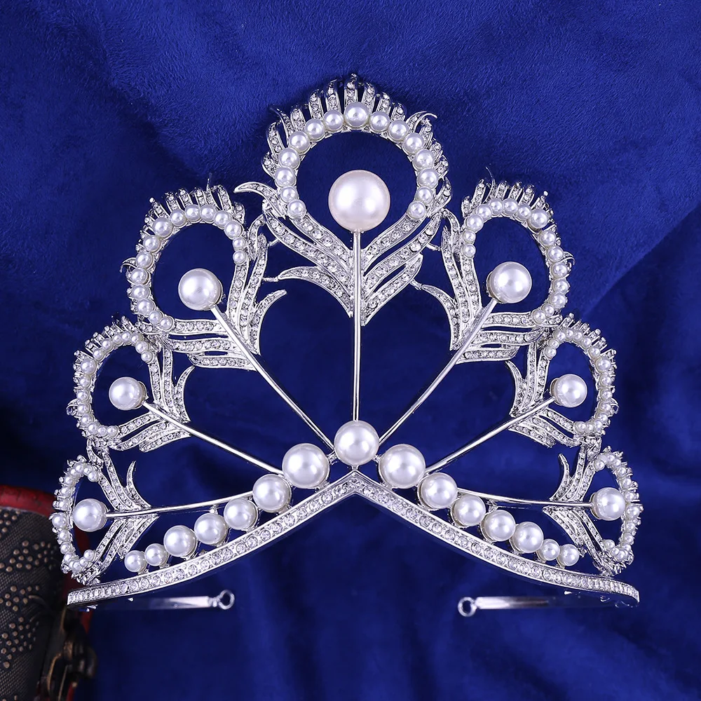 Crown, Tiara, YallFF Prom Queen Crown Quinceanera Pageant Crowns Princess Crown Rhinestone Crystal Bridal (5)
