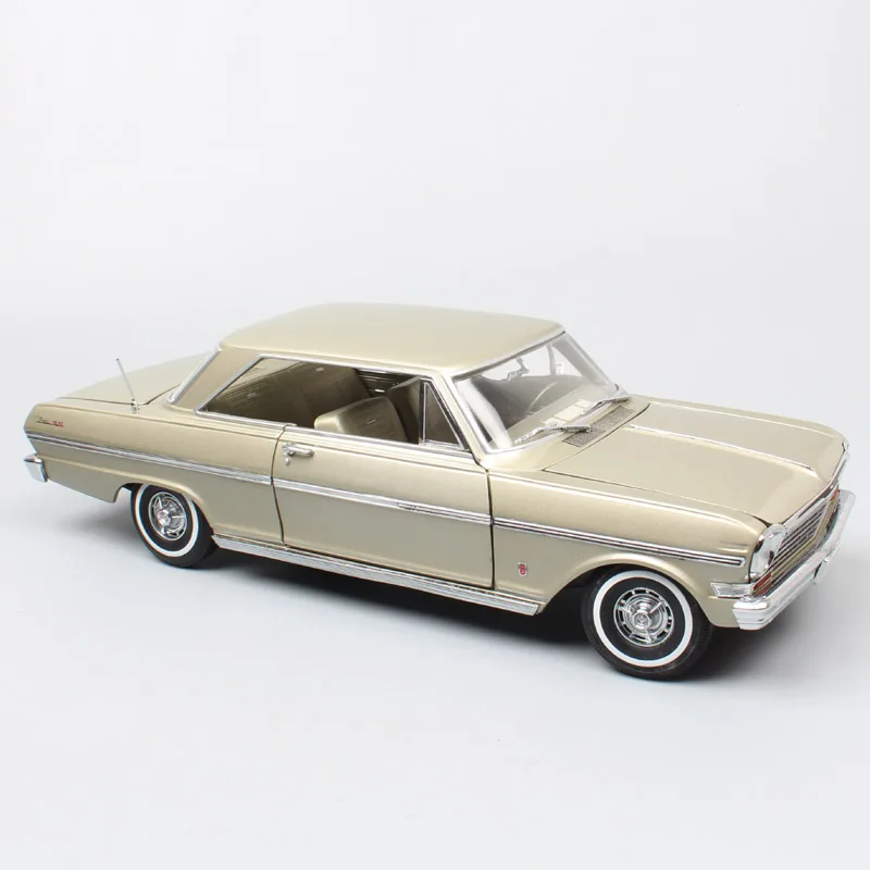 Детские 1:18 масштабные большие винтажные Sunstar 1963 Chevrolet Chevy II Nova coupe Diecasts& Toy Vehicles модели автомобилей игрушки для коллекции