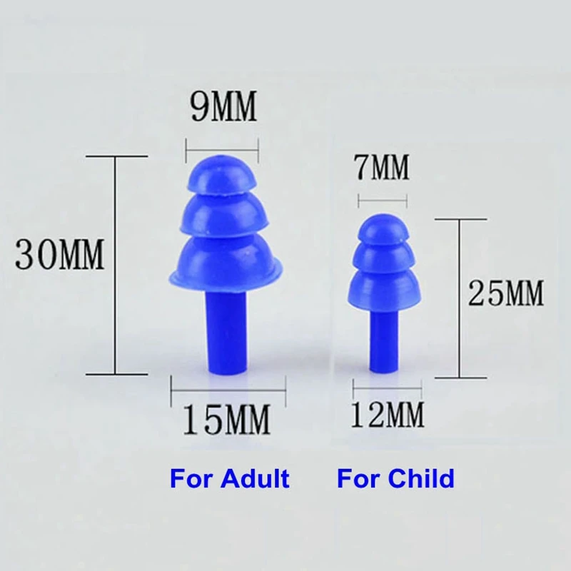 

100pairs Soft Silicone EarPlugs Sound Insulation Waterproof Earplugs for Child Adult Anti-noise for Swimming