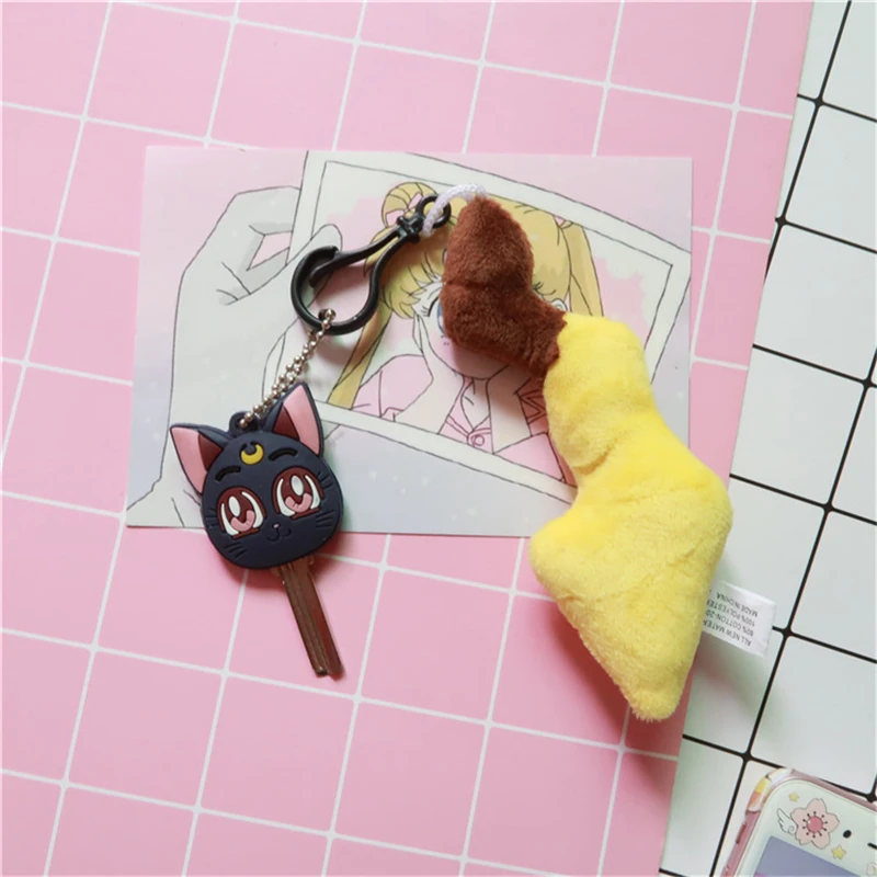 

New Cartoon Anime Sailor Moon Cosplay Props Pet Luna Cute Cat Keychain Pendant Cosplay Accessories Women Kids Girls Collection