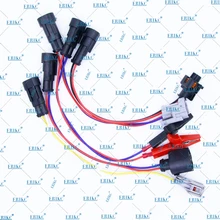 Erikc топливный инжектор разъем вилка с кабелем провода и Common Rail Инжектор тест er приводные линии разъем для инжектора