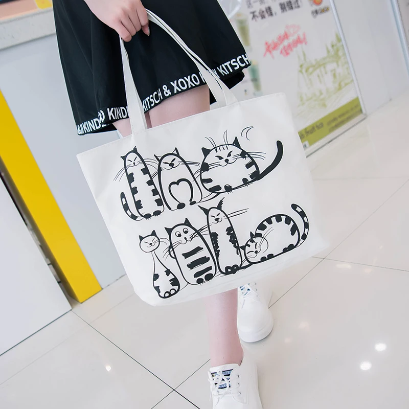 521handmade Cat Mom Canvas Tote